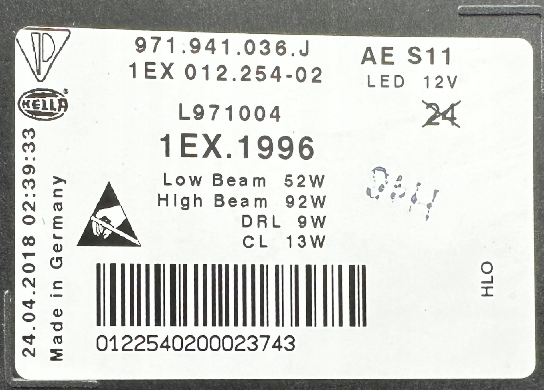 Faro delantero derecho Porsche Panamera 971 USA – OEM 971941036 J - Imagen 6