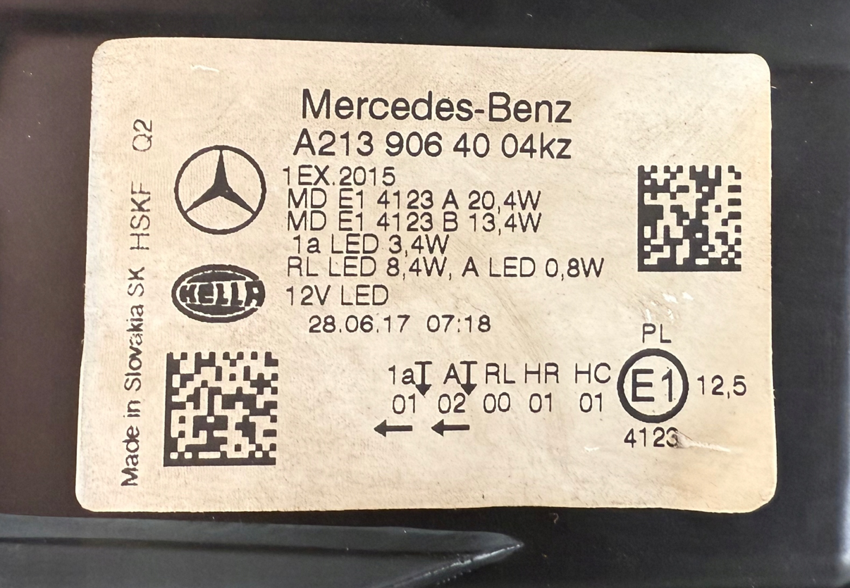 Faros delanteros Mercedes E-Clase 213 (W213) Full LED Performance – izquierdo + derecho A2139063904, A2139064004 - Imagen 8