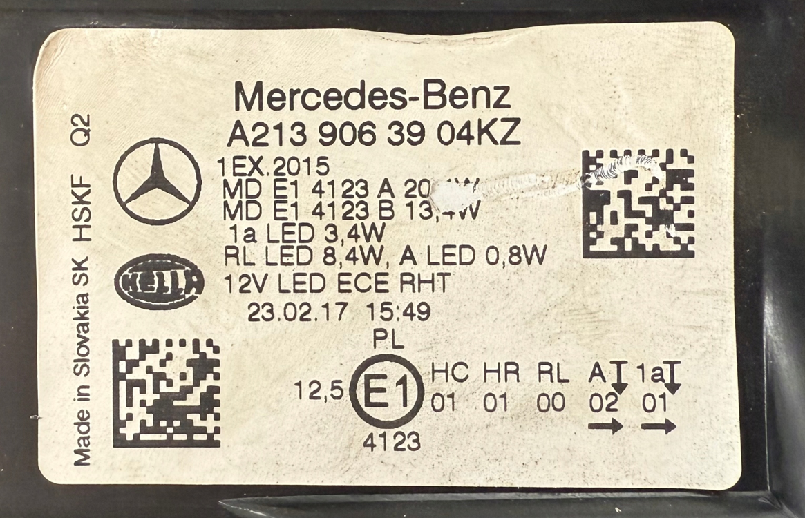 Faros delanteros Mercedes E-Clase 213 (W213) Full LED Performance – izquierdo + derecho A2139063904, A2139064004 - Imagen 7