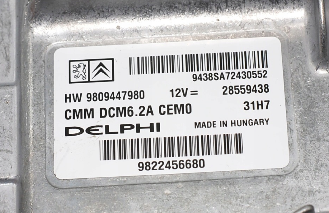 Computadora / ECU de motor para Peugeot Expert III y Citroën Jumpy - 9809447980 / 31H7 - Imagen 5